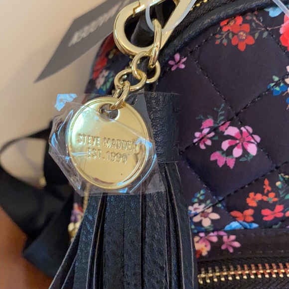 Steve Madden Black/Multi BBLOGO Backpack - Picture 8 of 10